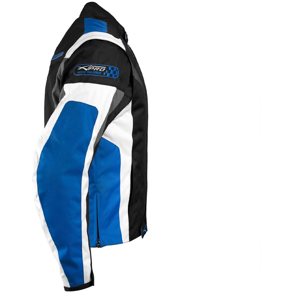 Giacca Lady Donna Tessuto Cordura Moto Protezione Manica Staccabile Blu Xl - Foto 5