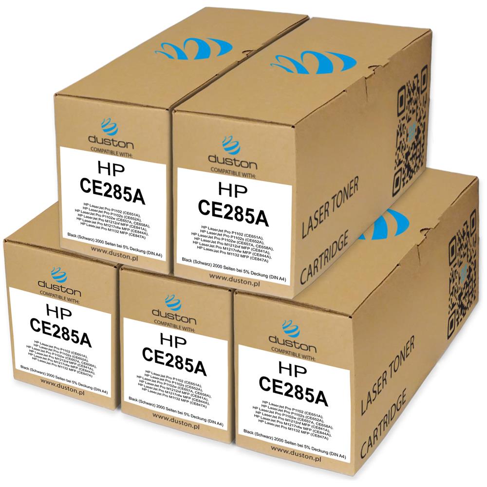 TONER - 5x Ce285a, 85a Negro Compatible Con Hp P1102 M1132 M1212 M1217 - Foto 1