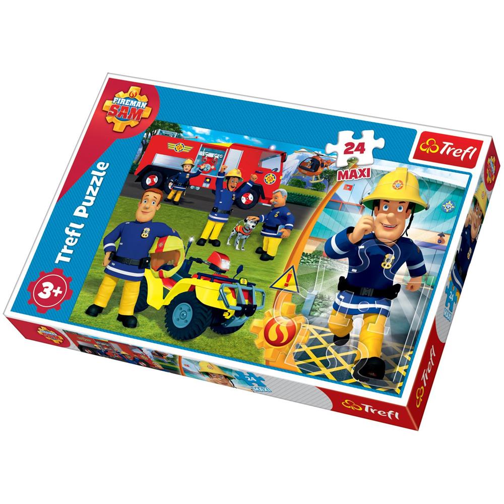 , Puzzle, Il Coraggioso Pompiere Sam, 24 Pezzi Maxi, Prism A&d Fireman Sam, Per Bambini Dai 3 Anni In Su. - Foto 2
