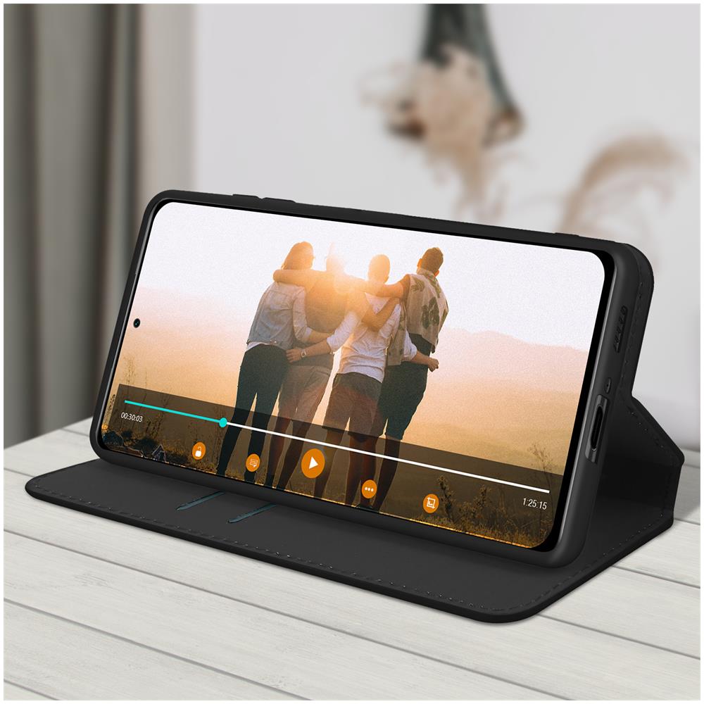 Custodia Xiaomi Poco F3 / Mi 11i Libretto Portafoglio Funzione Supporto Nera - Foto 5