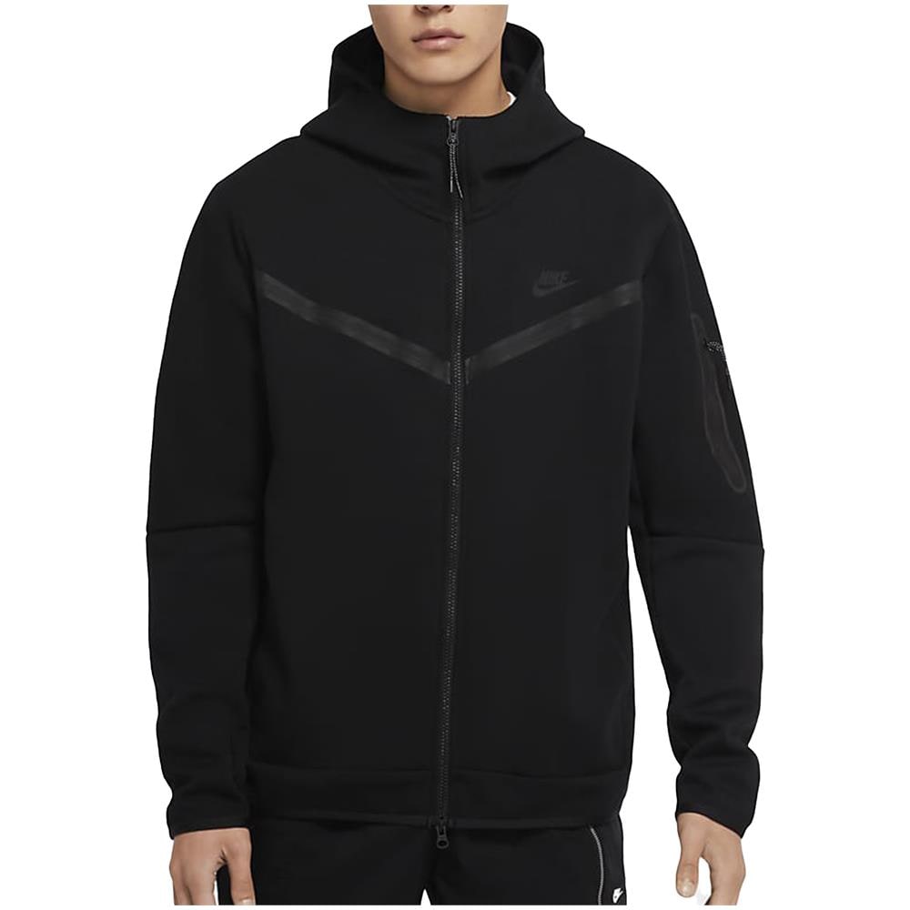 Felpa Da Uomo Con Cappuccio E Full Zip Tech Fleece Nera Taglia M Codice Cu4489-010 - Foto 1