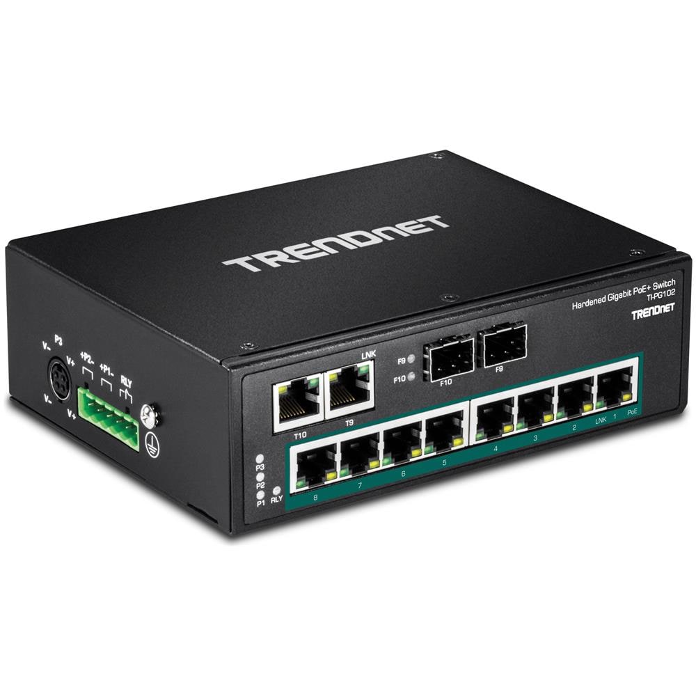 TI-PG102 No gestito Gigabit Ethernet (10/100/1000) Supporto Power over Ethernet (PoE) Nero switch di rete - Foto 2