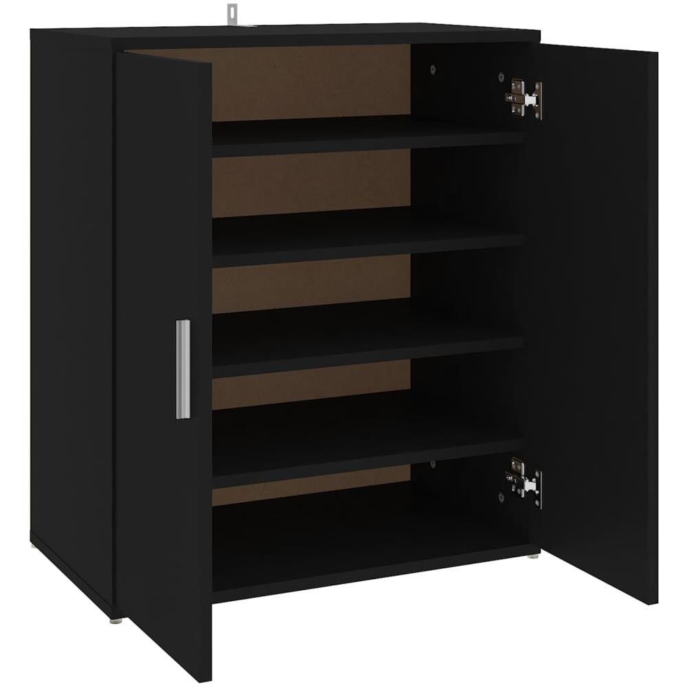 Scarpiera Nera 60x35x70 cm in Truciolato - Foto 1