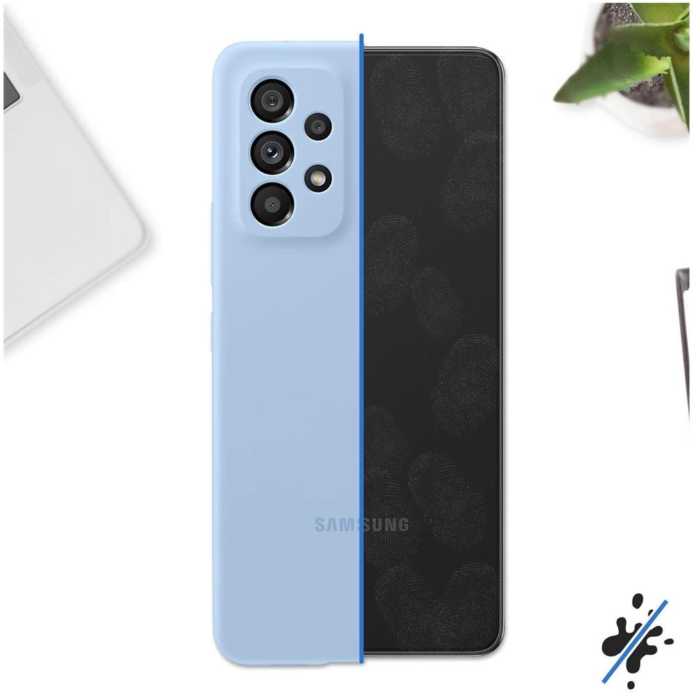 Cover Galaxy A53 5g Soft-touch Originale Silicone Cover Arctic Blue - Foto 2