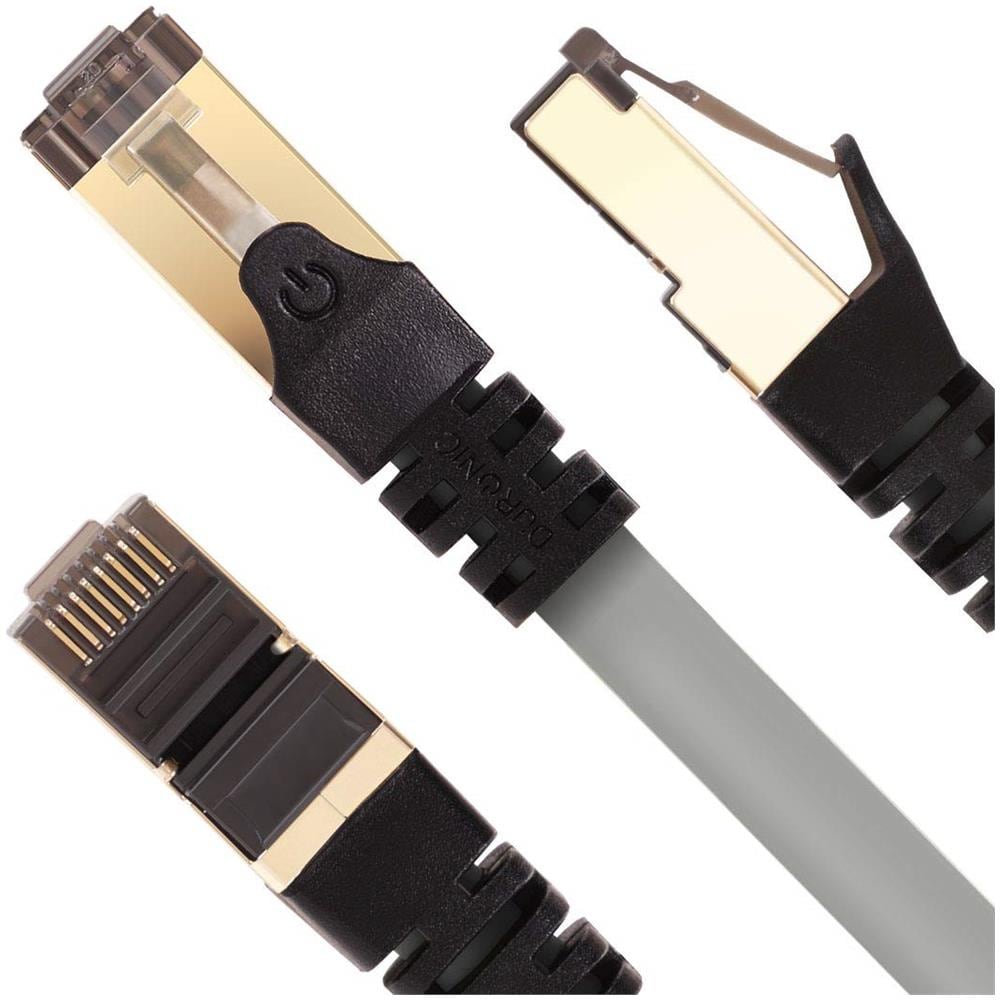 Cavo di Rete Ethernet CAT8 / GY con Velocità Fino a 2GHz Trassmisione Dati 40 Gigabit Lunghezza 2 Metri Colore Grigio - Foto 6