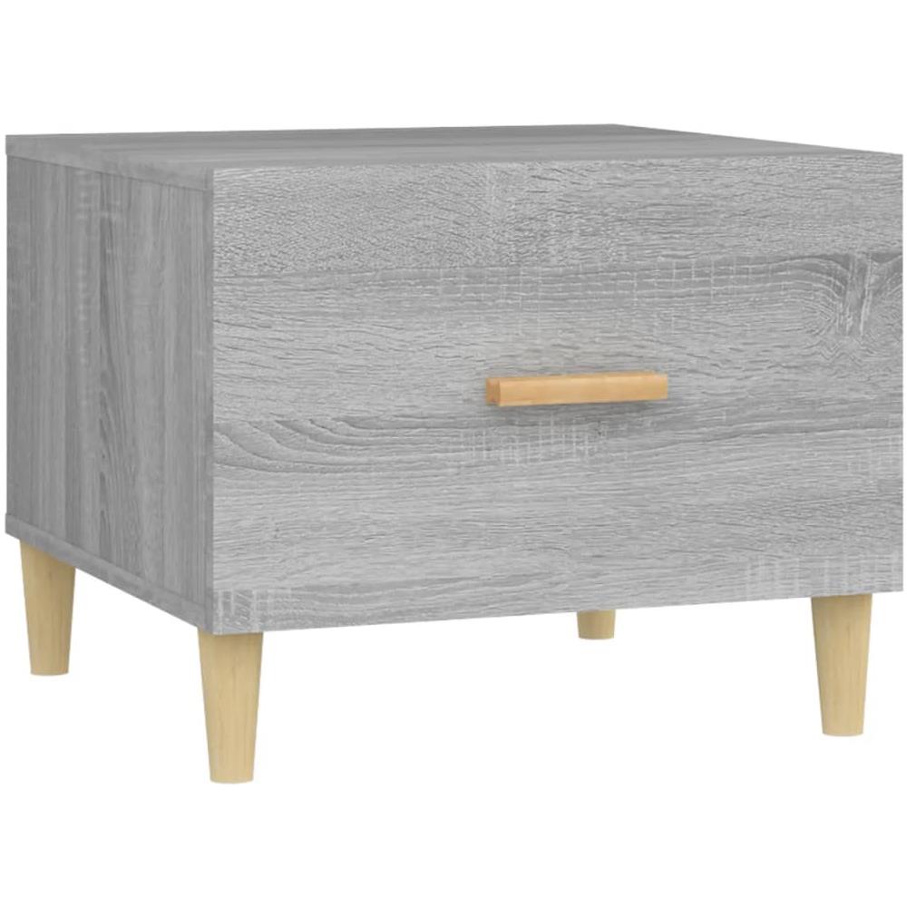 Tavolino Da Salotto Grigio Sonoma 50x50x40 Cm Legno Multistrato - Foto 1