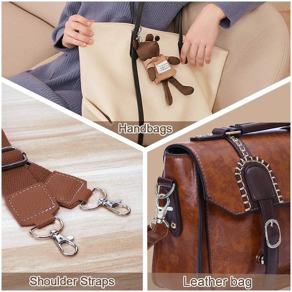 Anelli Girevoli Semicircolari Con Moschettone, 10 Pz. Silver 2 Cm - Foto 5