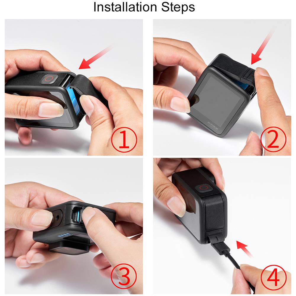 Copertura Protettiva Per Presa Di Ricarica Per Gopro Hero10 / Hero9 Black - Foto 2