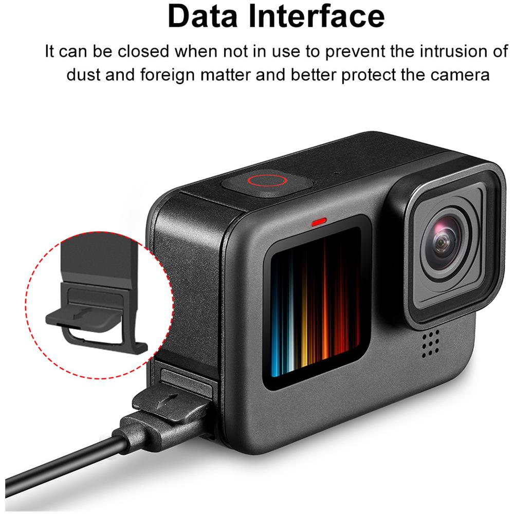 Copertura Protettiva Per Presa Di Ricarica Per Gopro Hero10 / Hero9 Black - Foto 5
