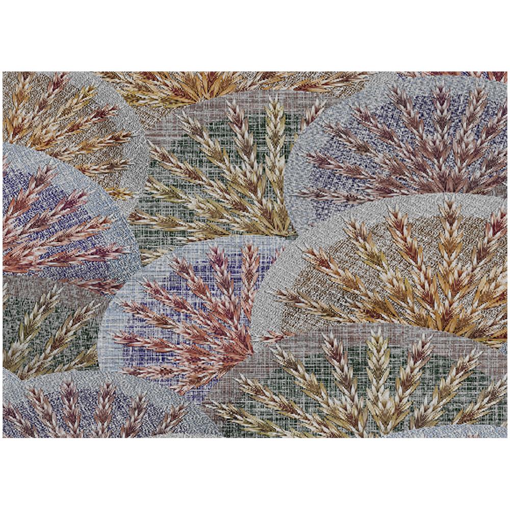 Tovaglia Tavolo Cucina Copritavola Digitale 100% Cotone Ventagli E Spighe Sv 145x250 Ventagli Spighe - Foto 4