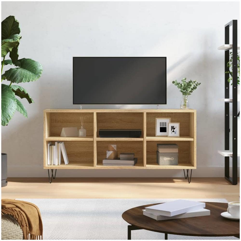 Mobile Porta Tv Rovere Sonoma 103,5x30x50 Cm Legno Multistrato - Foto 1