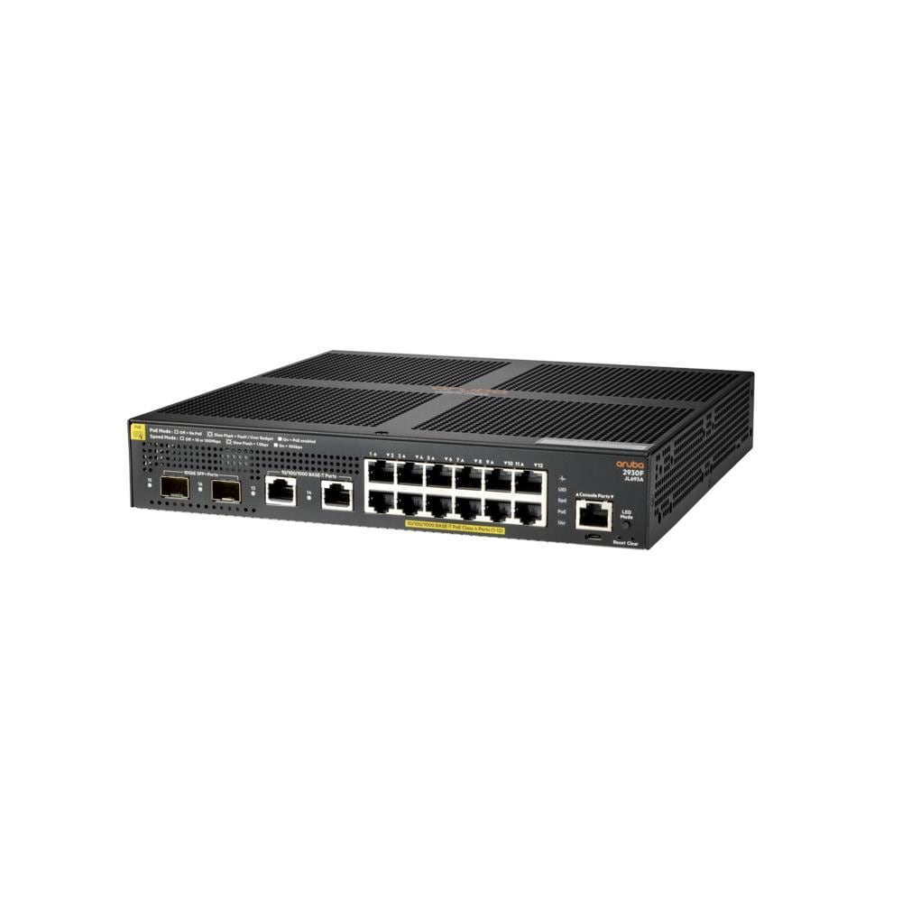 2930F 12G PoE+ 2G / 2SFP+ Gestito L3 Gigabit Ethernet (10/100/1000) Supporto Power over Ethernet (PoE) 1U Nero - Foto 2