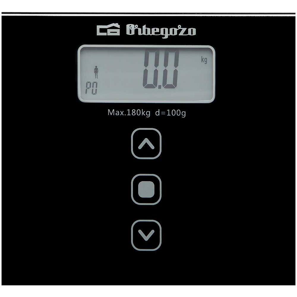 PB 2217 Rettangolo Nero Bilancia pesapersone elettronica - Foto 2