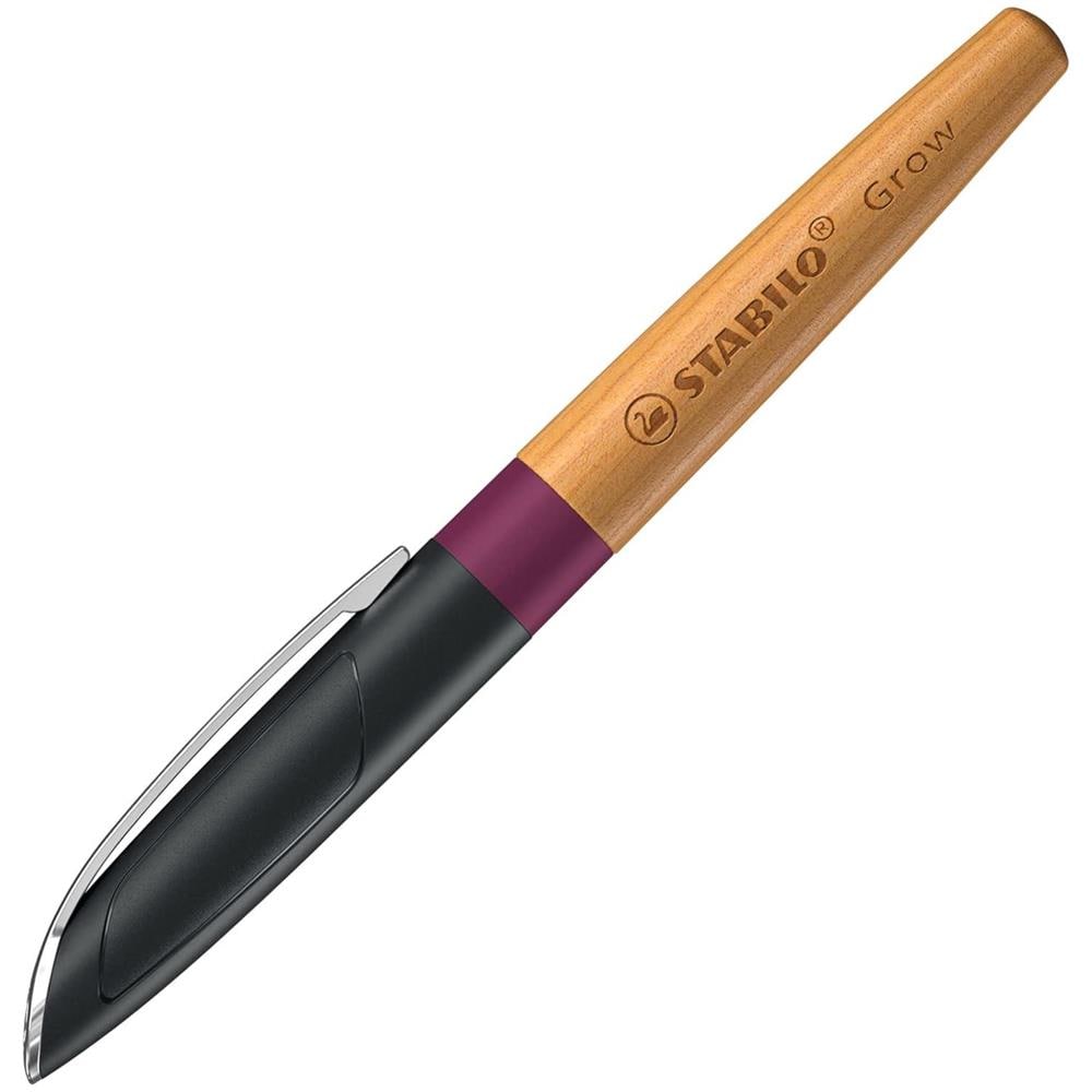 Grow - Penna Stilografica Ecosostenibile - CO2 neutral - in Rosso Prugna /Ciliegio - Cartuccia inclusa - Foto 2