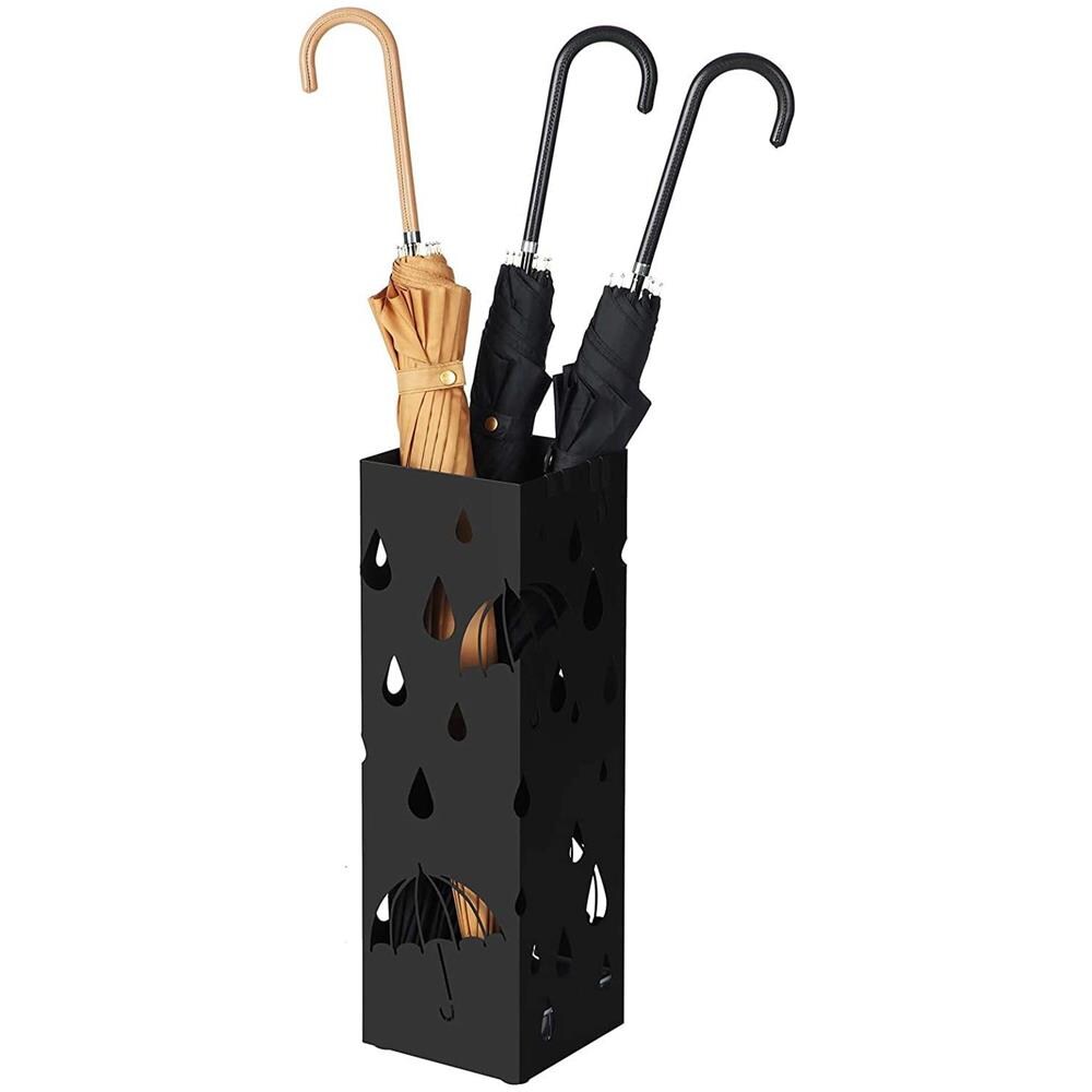 Portaombrelli LUC49B in metallo nero dal design moderno per l'ingresso - Foto 1