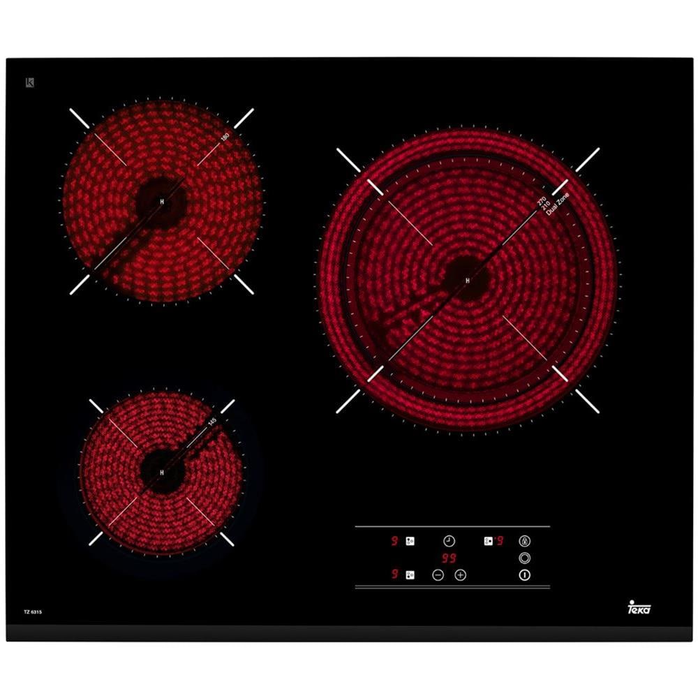 Piano Cottura S0408148 Elettrico 3 Zone Cottura da 60 cm Colore Nero - Foto 2