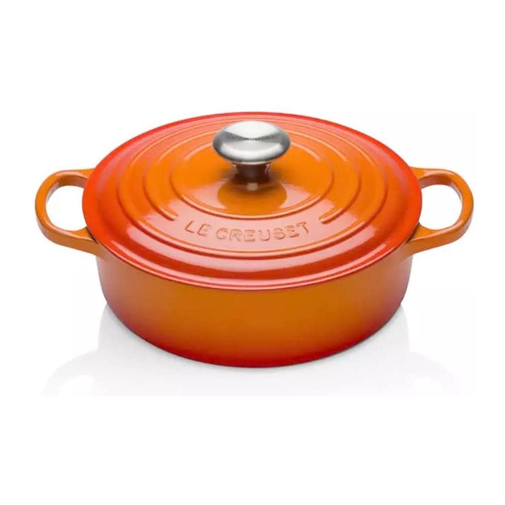Casseruola Rotonda Evolution in Ghisa Diametro 30 cm Colore Arancio Cocotte - Foto 1