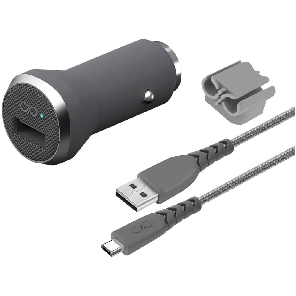 Caricabatterie Auto 2x Porte - Usb 4.8a Garanzia A Vita Grigio - Foto 2