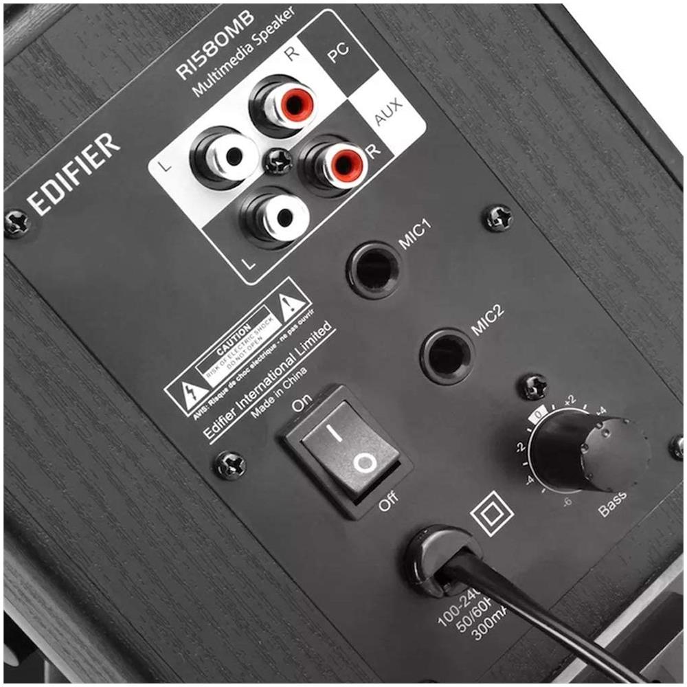 Set di 2 Casse Acustiche Attive da Scaffale 2.0 Bluetooth Potenza 42 Watt RMS Amplificatore in Classe D Colore Nero - Foto 5
