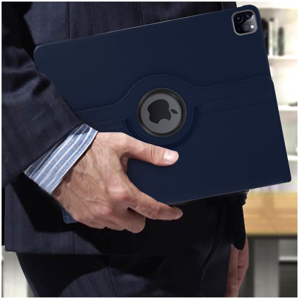 Custodia Apple Ipad Pro 12.9 2020 / 2018 Supporto Regolabile 360° - Blu - Foto 5