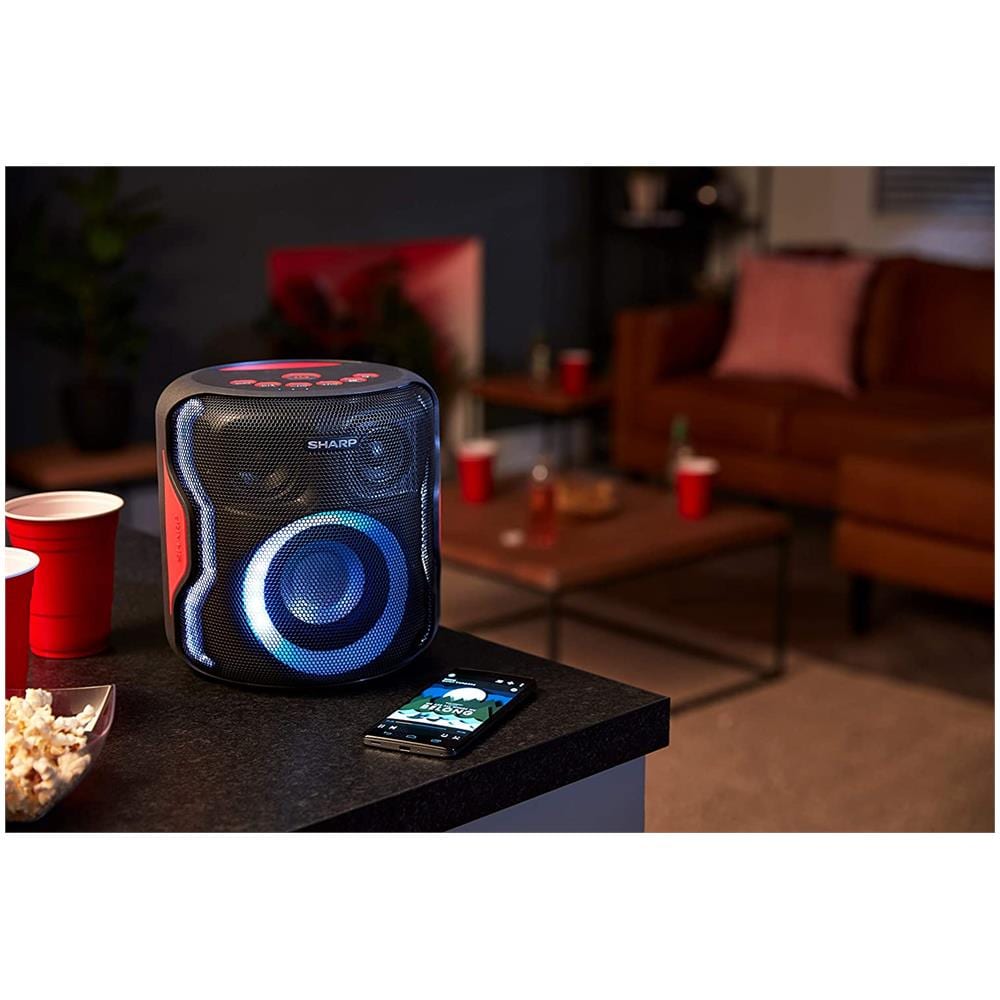 Speaker per Feste PS-919 Wireless Bluetooth 2.1 Canali Batteria Ricaricabile Potenza 130 Watt USB AUX Luci Led Colore Nero - Foto 6
