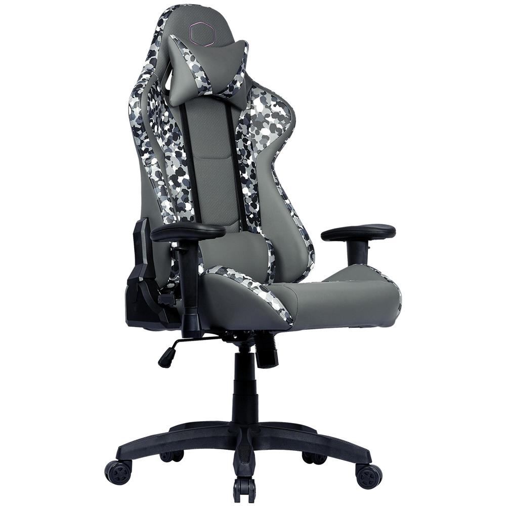 Sedia Gaming Caliber R1S Black Camo in PU Traspirante Colore Nero / Grigio / Bianco  - Foto 2