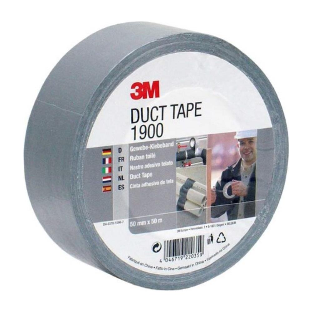 1900 Valore Duct Tape Argento-grigio Duct Tape Per Tutti Riparare Etichettatura E La Sigillatura Jobs 50 Mm X 50 M 1 X Rotolo Di Duct Tape - Foto 1