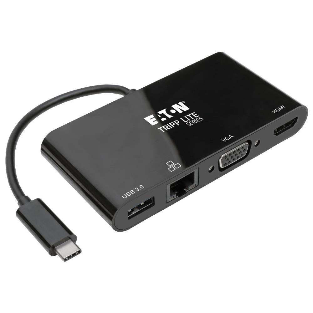Tripp Lite U444-06N-HV4GUB cavo di interfaccia e adattatore USB Type-C USB 3.0 Type-A / RJ-45 / VGA / HDMI Nero - Foto 1