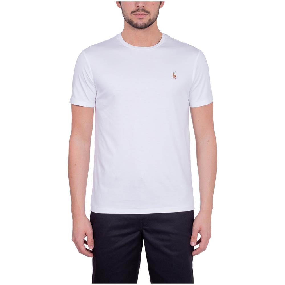 Uomo - T-shirt Signature In Cotone Pima Blu Navy - Foto 1