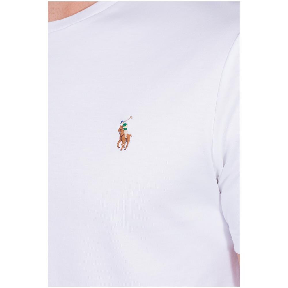 Uomo - T-shirt Signature In Cotone Pima Blu Navy - Foto 4