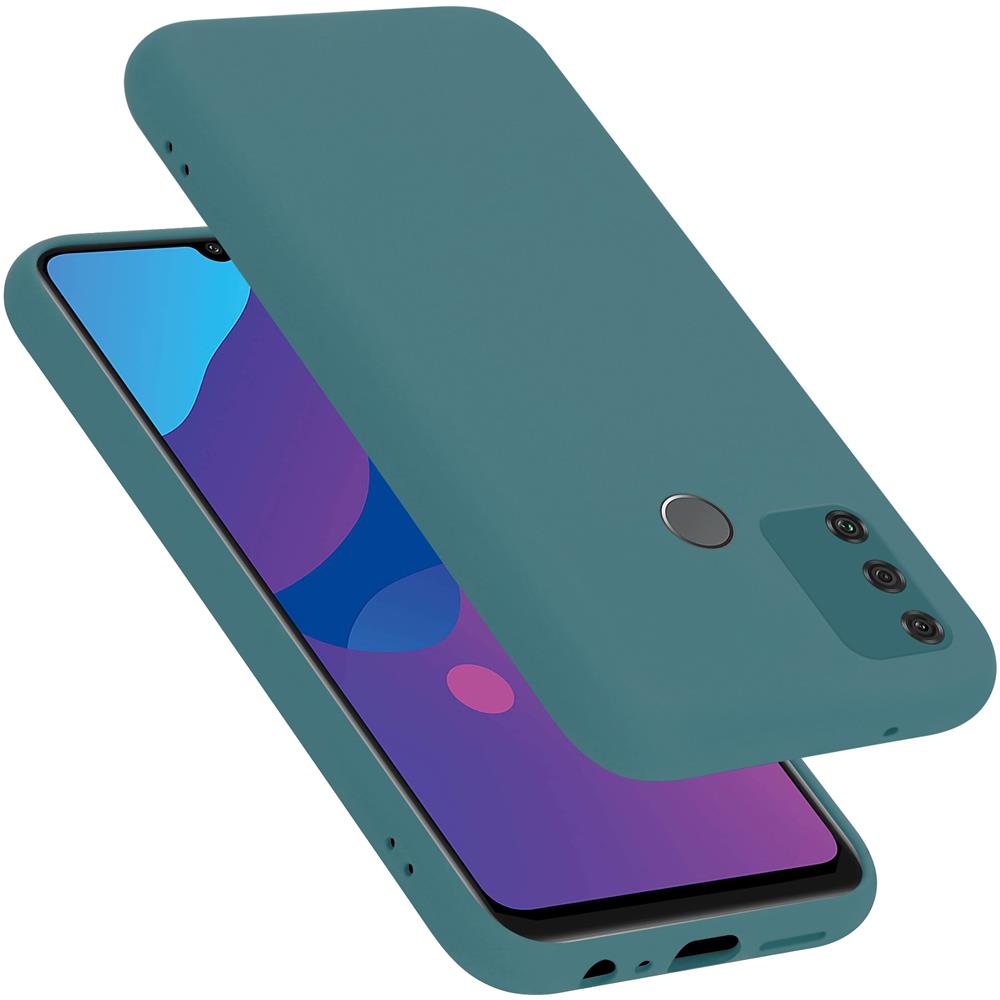 Custodia Compatibile Con Honor 9a In Liquid Verde - Coperchio Protettivo In Silicone Tpu Flessibile - Foto 1
