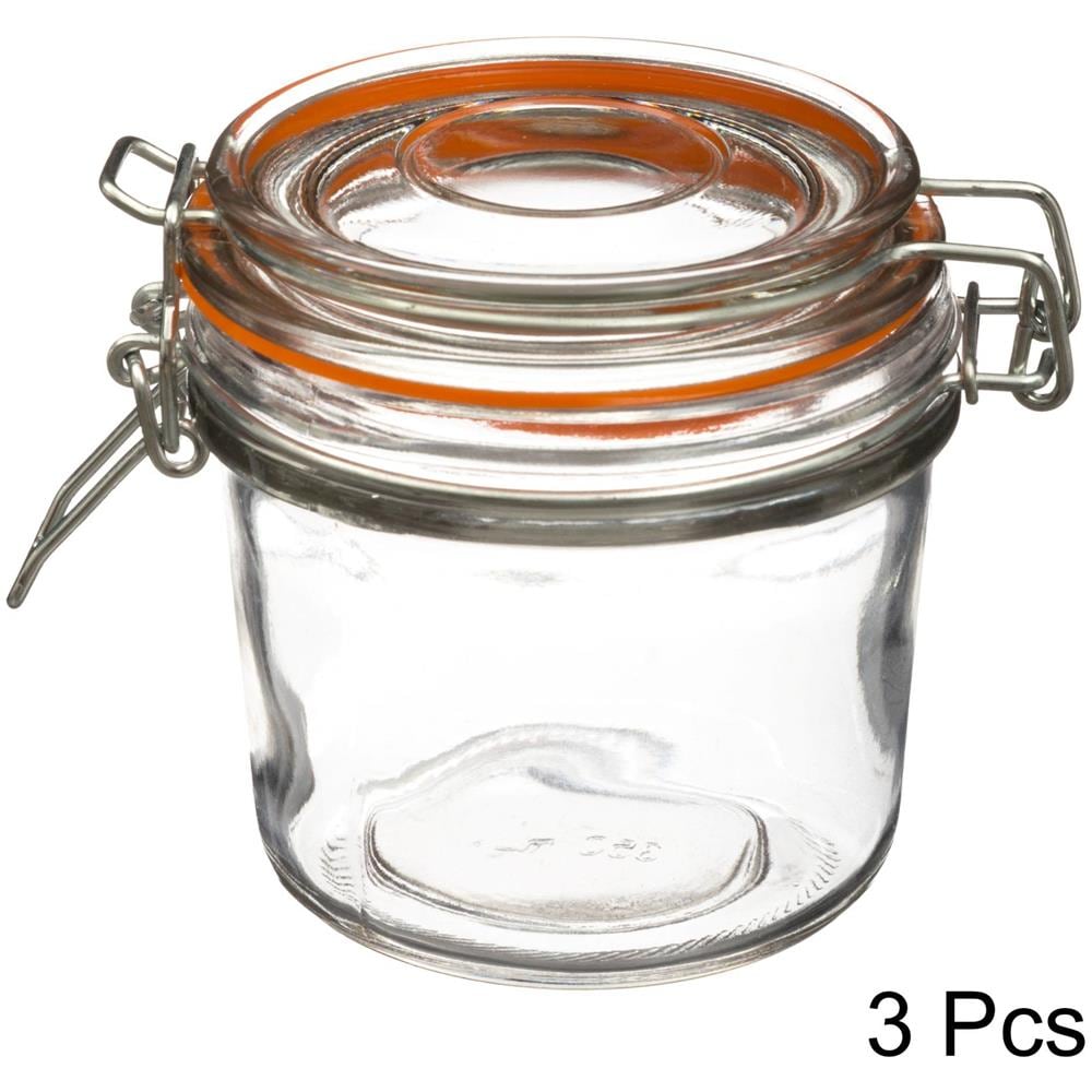 Barattolo Di Vetro Con Coperchio E Clip, 350 Ml, 3 Pezzi - Foto 2