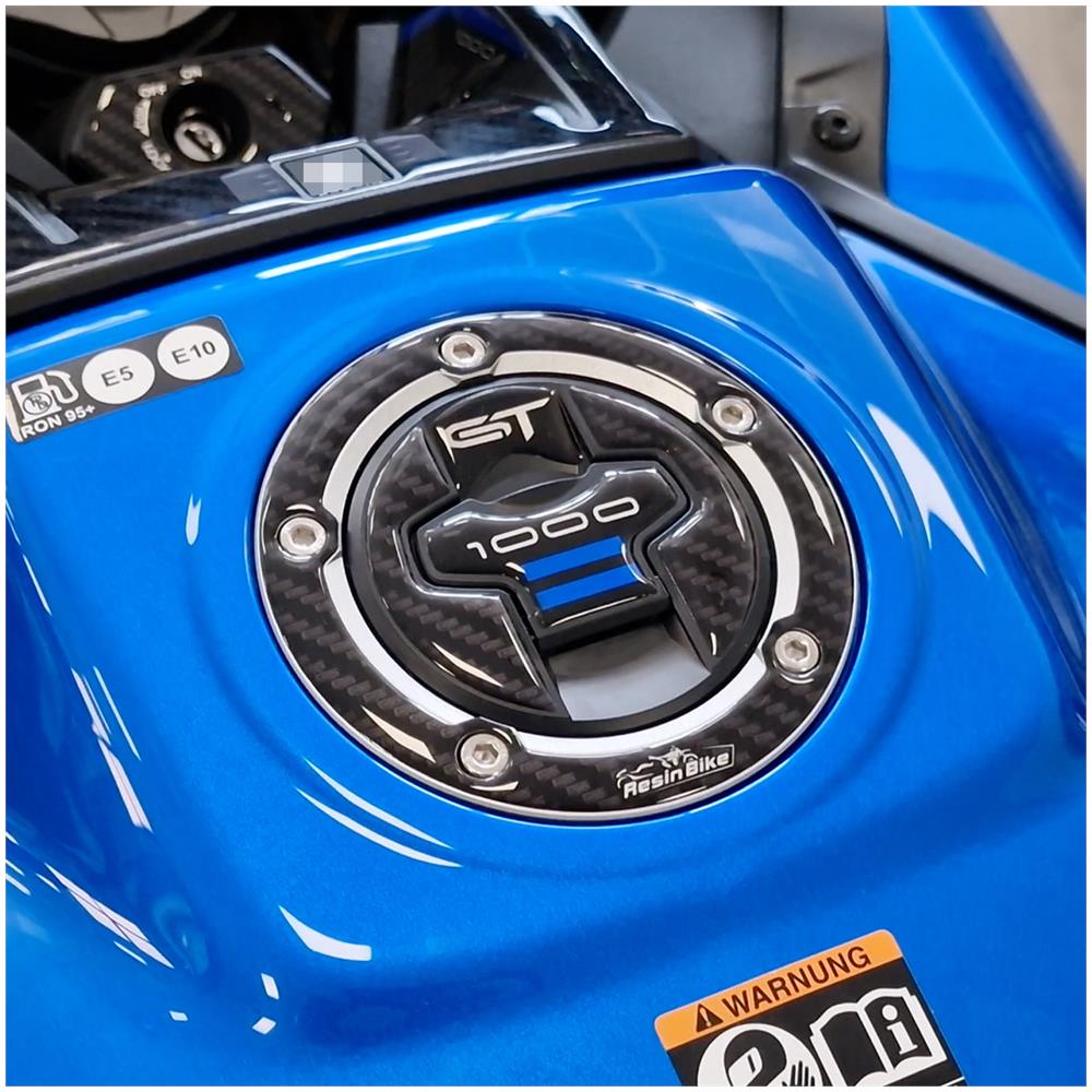 Adesivo 3d Tappo Serbatoio Compatibile Con Gsx-s 1000 Gt 2022 - Blu Metal - Foto 1