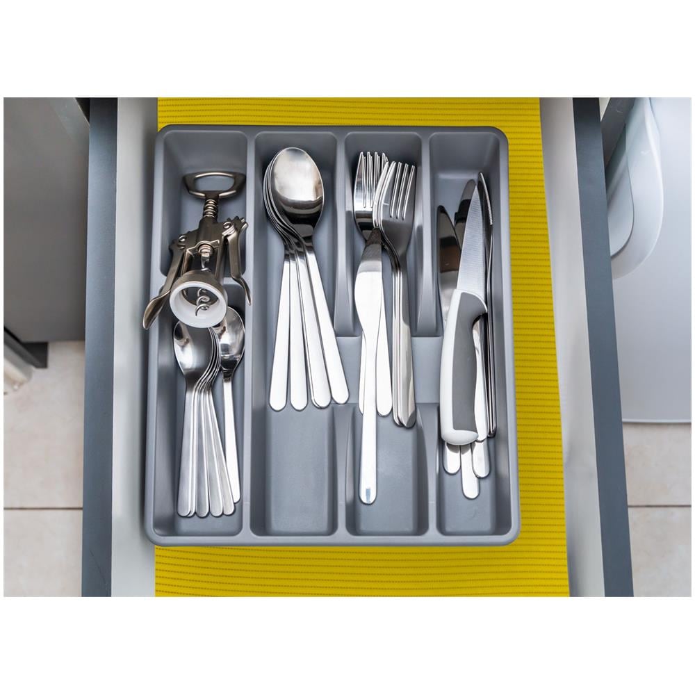 Tappetino Gommato Antiscivolo Multiuso Per Cassetti E Superfici Colore Giallo 65x400cm Giallo - Foto 2