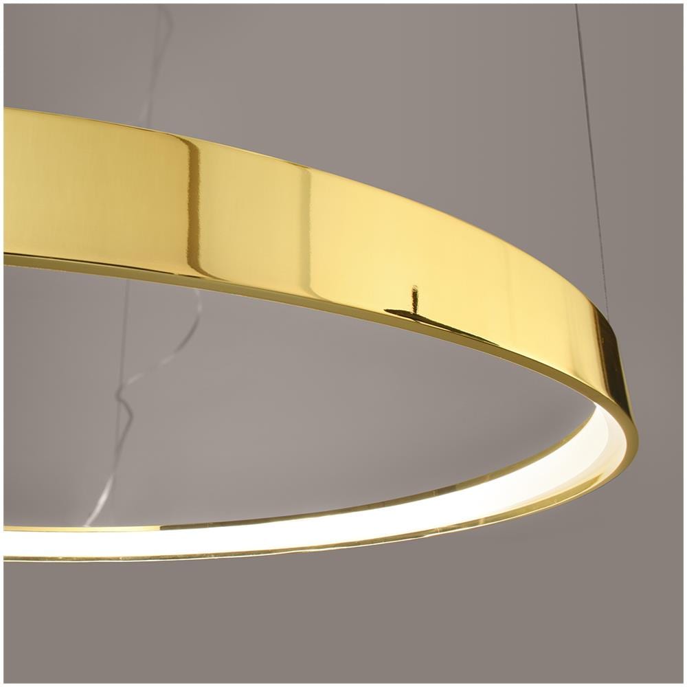 Sollux Lighting Lampadario Rio 78 Oro Lucido Led 3000k Th. 246 - Moderno Lampada A Sospensione D'oro 150x78x78 Cm - Foto 7