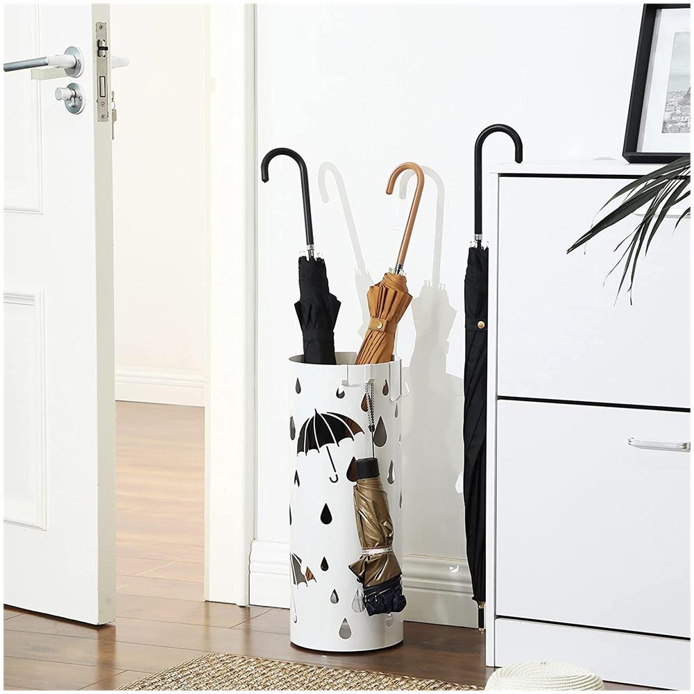 Portaombrelli Valora in metallo bianco dal design moderno per l'ingresso - Foto 2