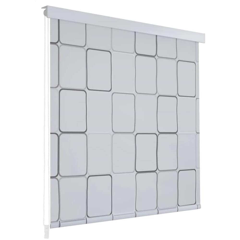 Tenda a Rullo per Doccia 120x240 cm Quadrati - Foto 1