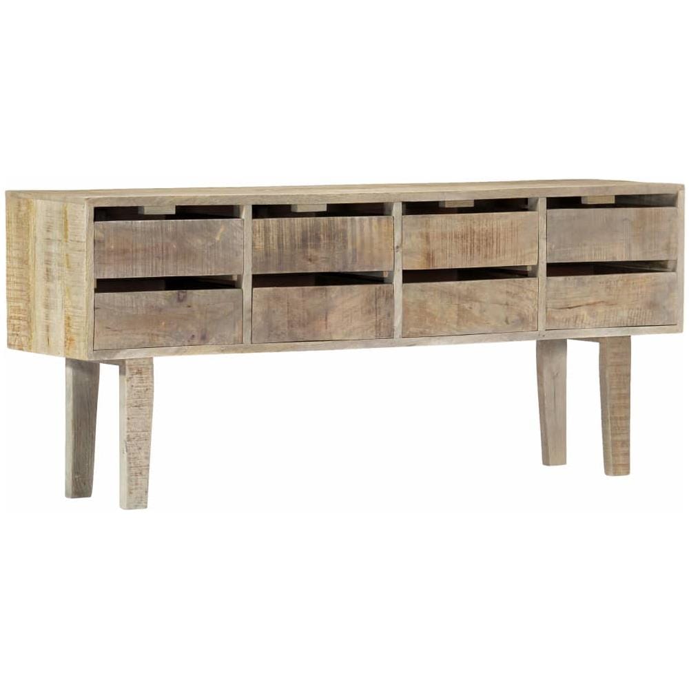 Credenza 140x30x60 Cm In Legno Massello Di Mango - Foto 1