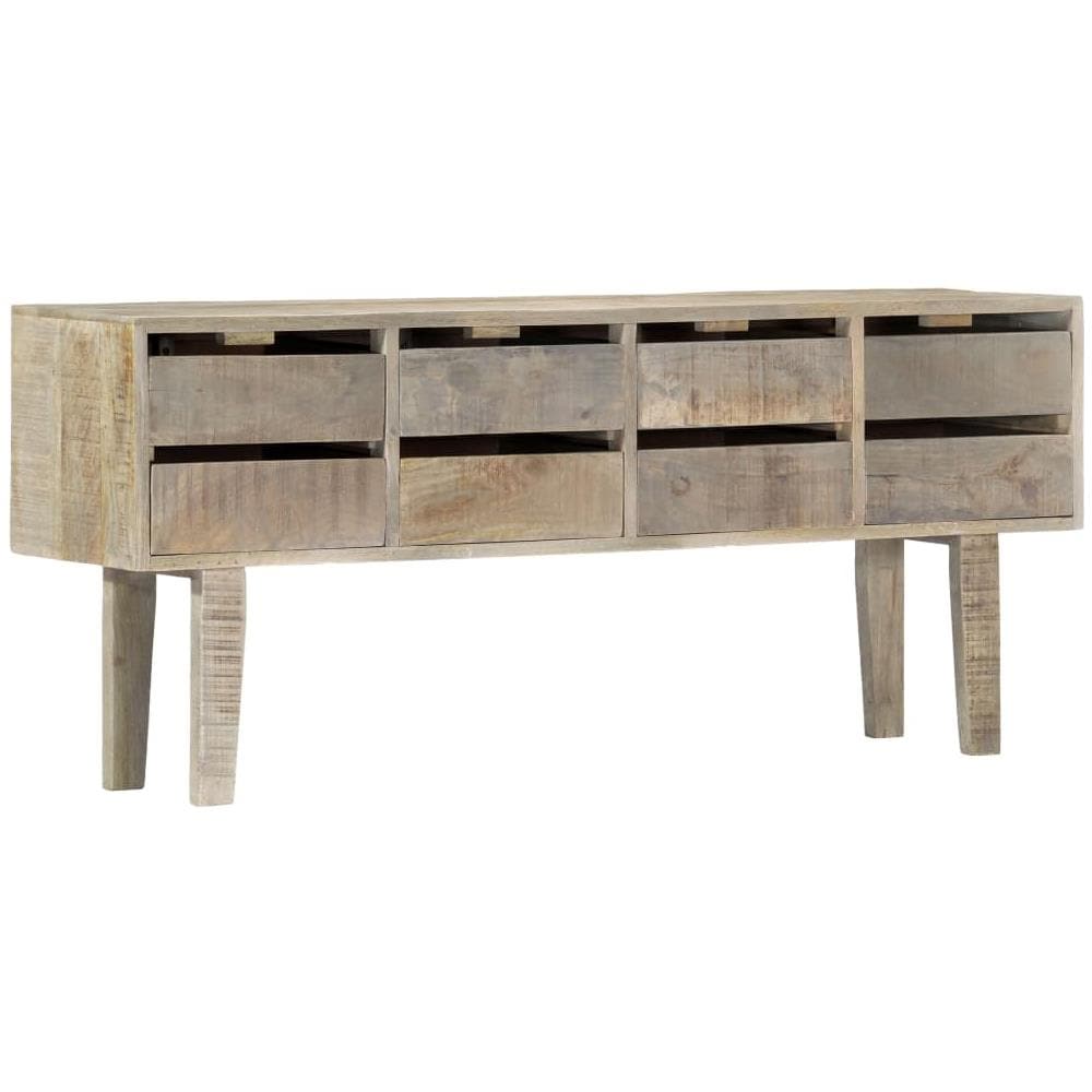 Credenza 140x30x60 Cm In Legno Massello Di Mango - Foto 12