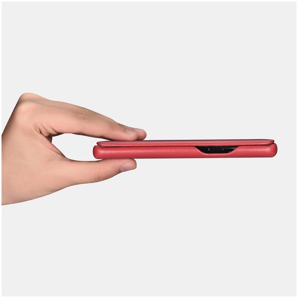 Samsung S9 Custodia In Vera Pelle Series Curvo Bordo Di Lusso Red - Foto 2