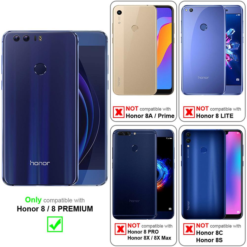 Custodia Compatibile Con Honor 8 In Frost Blu Scuro - Coperchio Protettivo In Silicone Tpu Flessibile - Foto 2