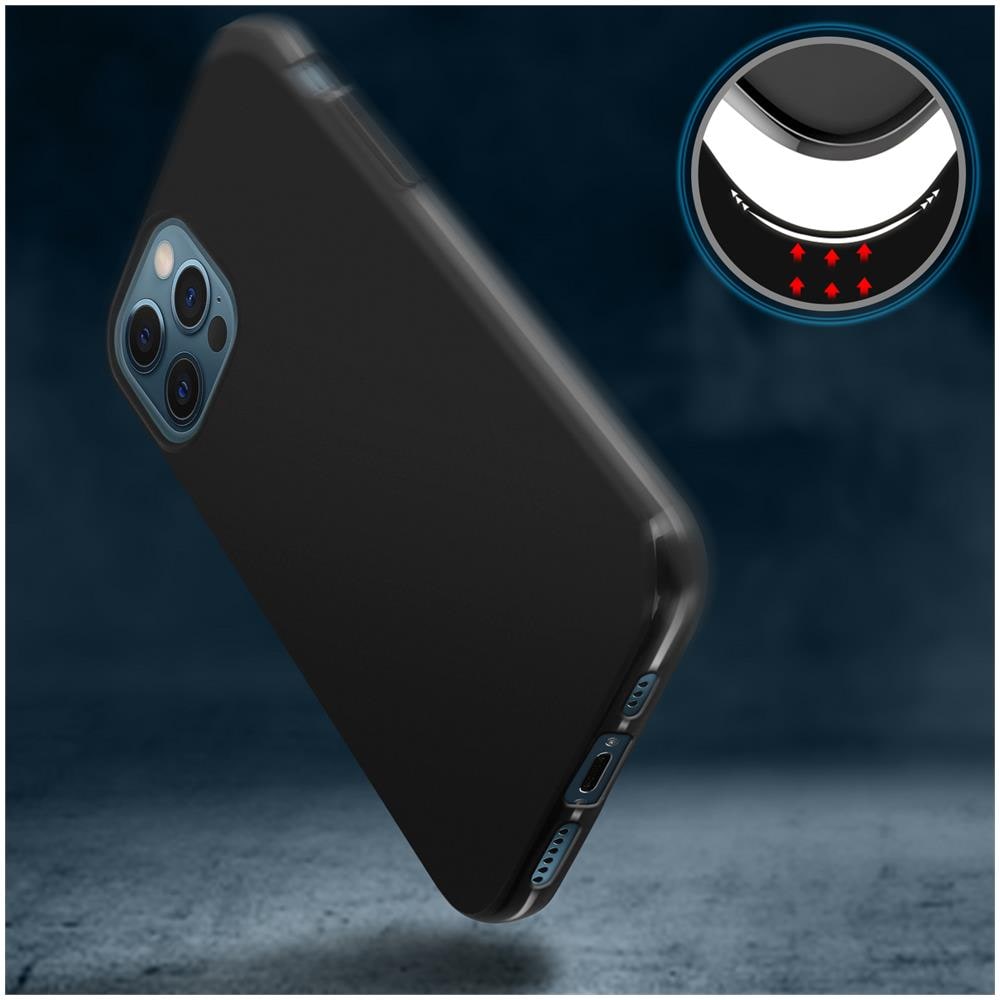 Cover Apple Iphone 12 Pro Max Silicone Flessibile Retro Opaco Bordi Lucidi - Foto 2