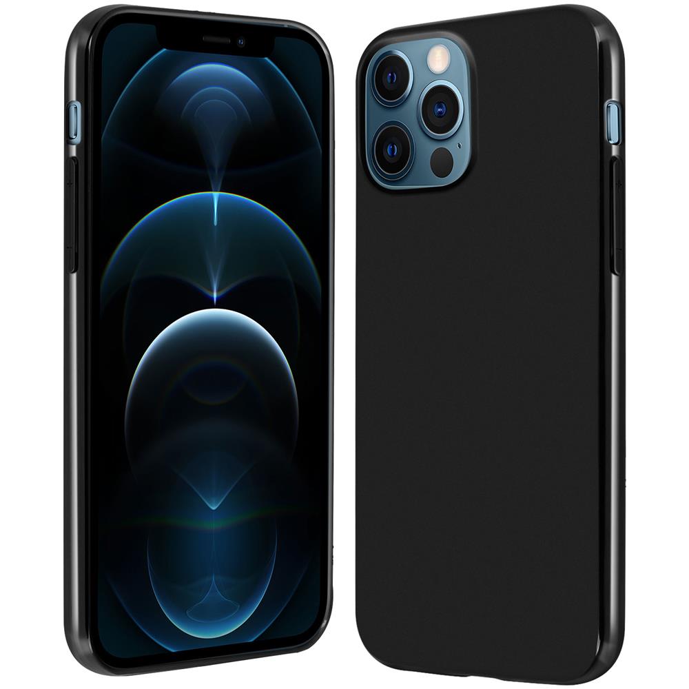 Cover Apple Iphone 12 Pro Max Silicone Flessibile Retro Opaco Bordi Lucidi - Foto 1