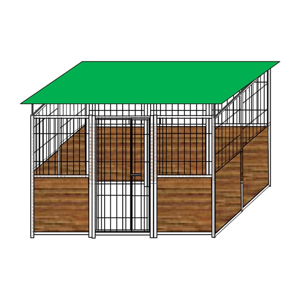 Box Per Cani In Legno E Rete Con Zincatura A Caldo Da 300x200x Altezza 180 Cm - Foto 1