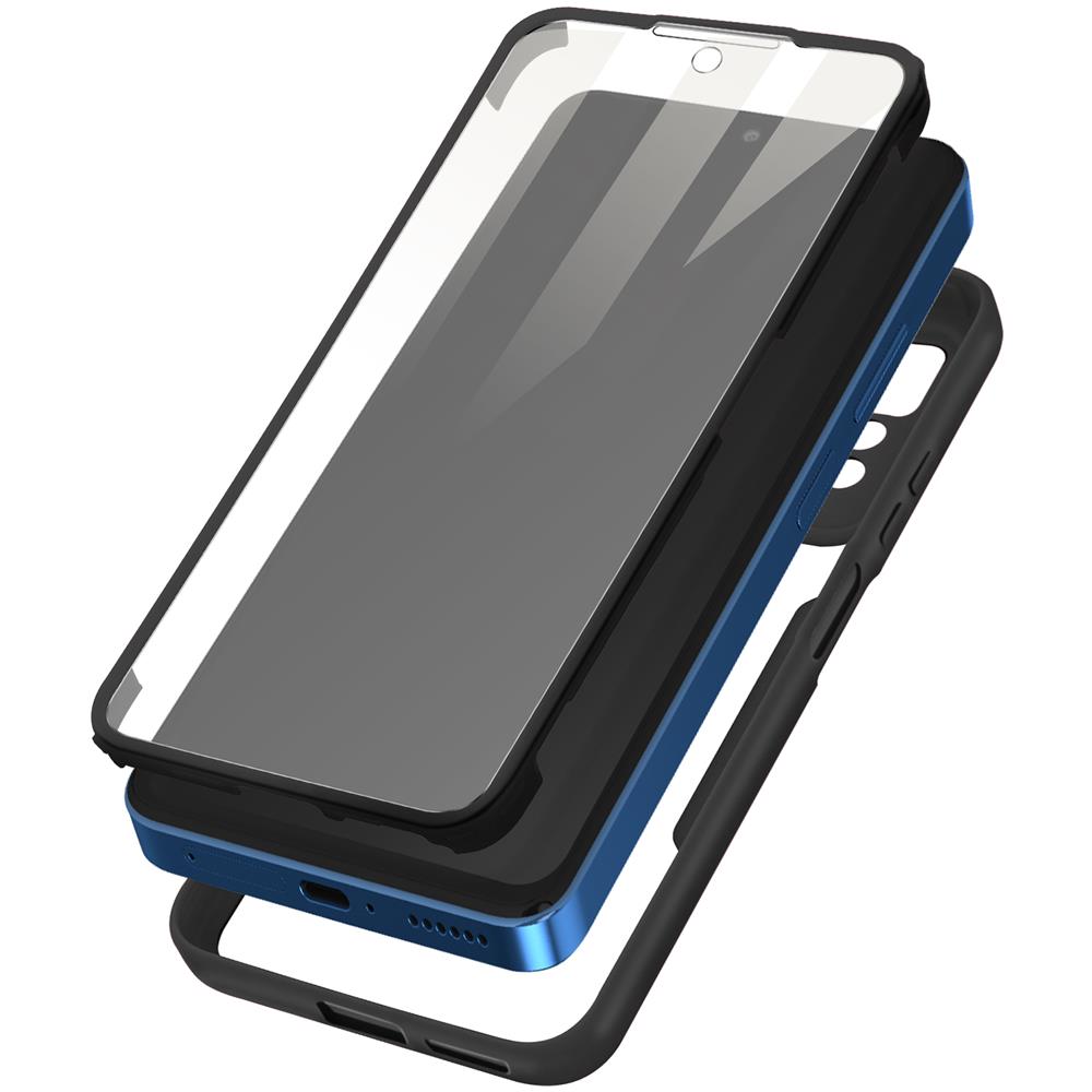 Cover Xiaomi Redmi Note 11 Pro 5g Retro Plexiglass Fronte Polimero Bordo Nero - Foto 1