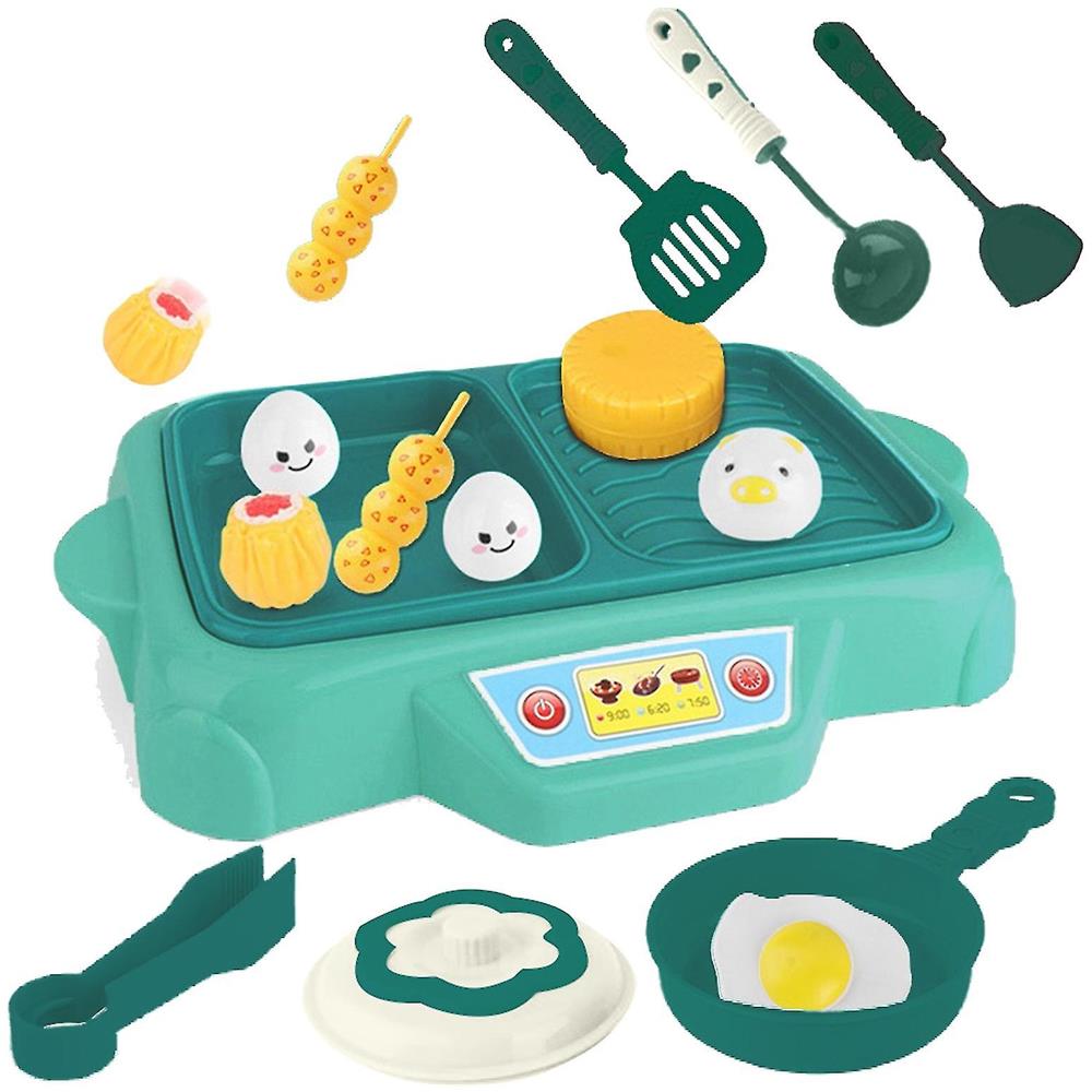 Acelane Set Gioco Cibo In Legno | Fast Food Hamburger E Patatine | Cucina Giocattolo Per Bambini 3+ Anni - 2