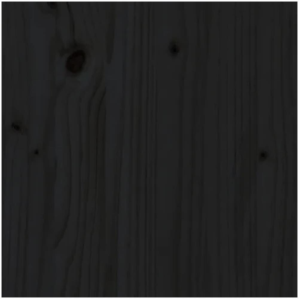 Cuccia Per Cani Nera 51,5x44x9 Cm In Legno Massello Di Pino - Foto 7