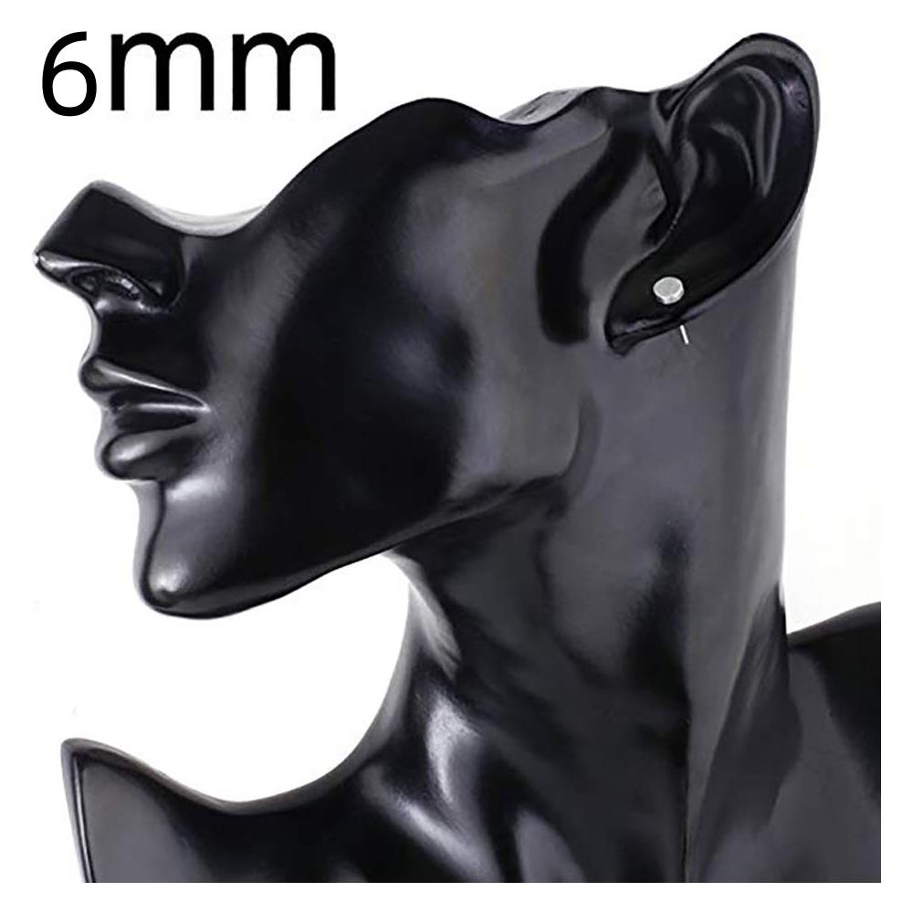 Orecchini Rotondi Classici 1 Paio Silver - Foto 2