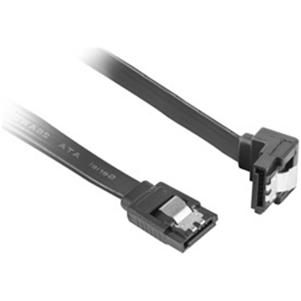 6gb /s Sata Iii Femmina A Sata Iii Femmina Cavo Angolato 0,5 M Con Clip In Metallo Nero Ca-sasa-13cu-0050-bk - Foto 1