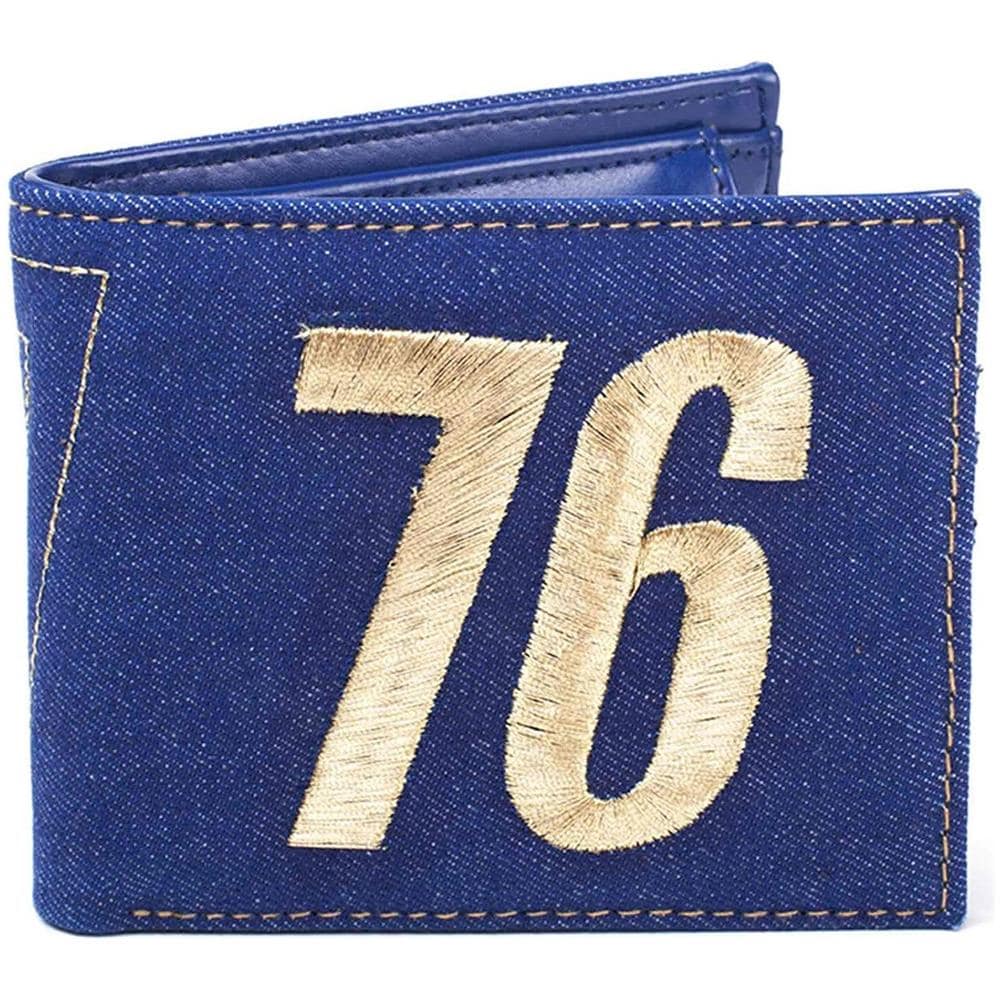 Portafoglio Apribile Vault 76 Vintage Denim Blu (default, Blu) - Foto 1